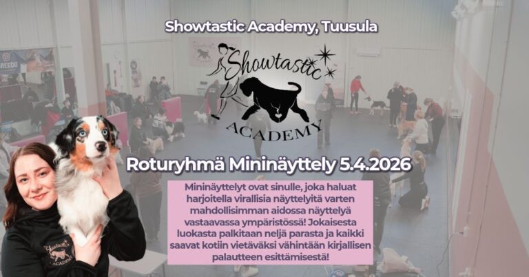 MiniNäyttely FCI roturyhmittäin Tuusulassa 5.4.2026